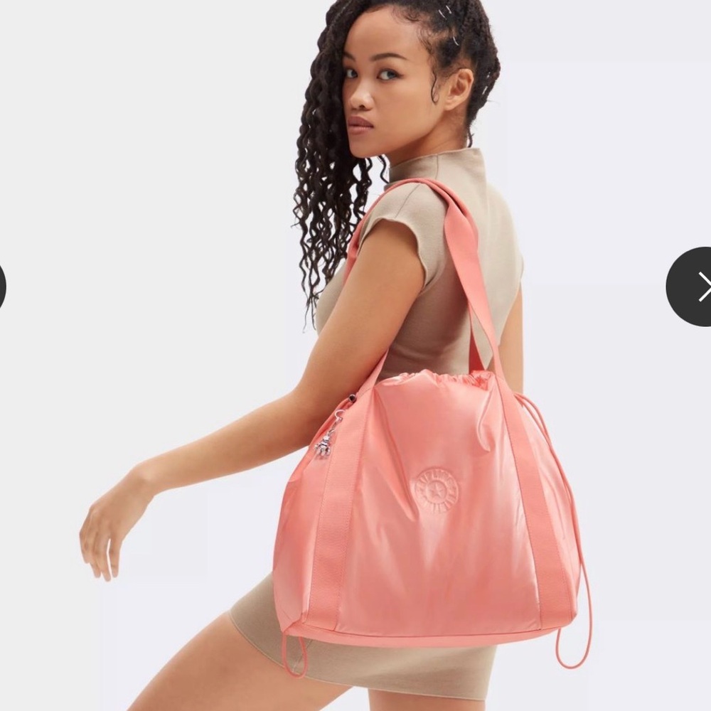 Kipling ELMAR Peach Glam tote bag new